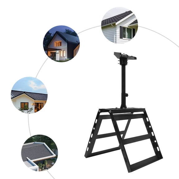 ToppiJoy Stable Solar Panel Mounting Brackets, Adjustable Triangular Structure Solar Panel Mount, Universal Solar Panel Bracket for Balconies, Roofs