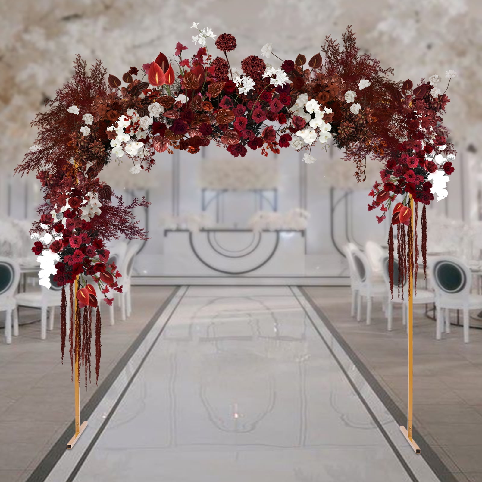 ToppiJoy Over The Table Rod Stand with Clamps, Square Gold Metal Arch ...