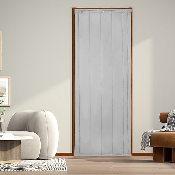 ToppiJoy Thermal Insulated Door Curtain, Winter Doorway Cover Screen, Privacy Door Curtain for Living Room Front Door Kitchen 80*200cm