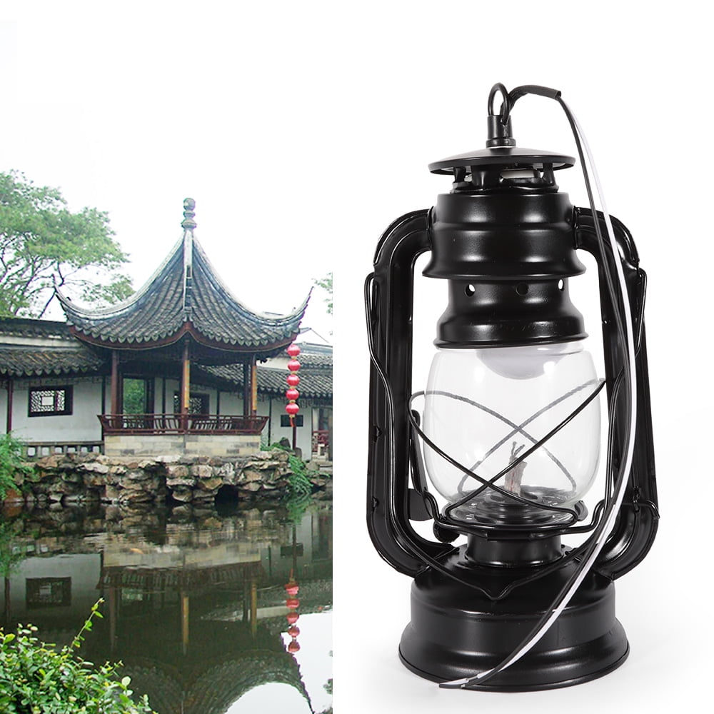 ToppiJoy Wall Light for Outdoor Use - Rustic Kerosene Lamp Design with 3000K LED Warm Lighting, Waterproof IP23, Black Vintage Style for Porch, Patio, and Garden