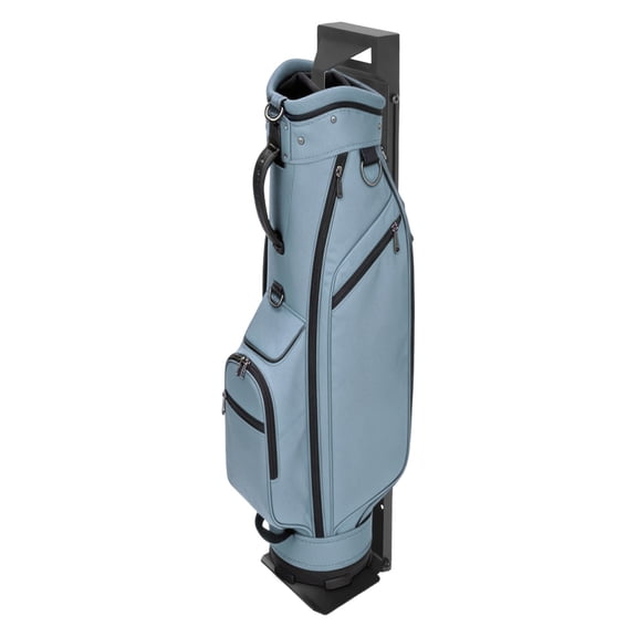 ToppiJoy Wall Mount Golf Bag Holder, Adjustable Height Golf Bag Storage Rack, Heavy-Duty Wall-Mounted Golf Organizer for Garage Home Black