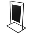 thumbnail image 1 of ToppiJoy Wedding Sign Stand with Chalkboard Surface, Black Iron Frame, Perfect for Guest Sign-In, Menu Display, Event Arrangements, Easy Assembly, Modern Design for Weddings & Parties, 1 of 11
