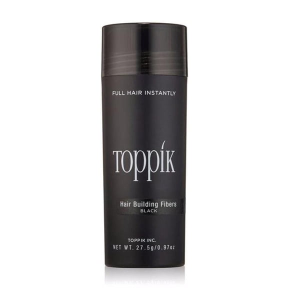 Toppik Black 27.5 g / 0.97 oz Hair Building Fibers, Fill In Fine or Thinning Hair