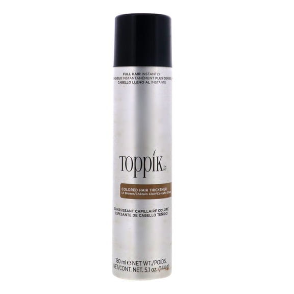 Toppik Colored Hair Thickener, Light Brown, 5.1 OZ