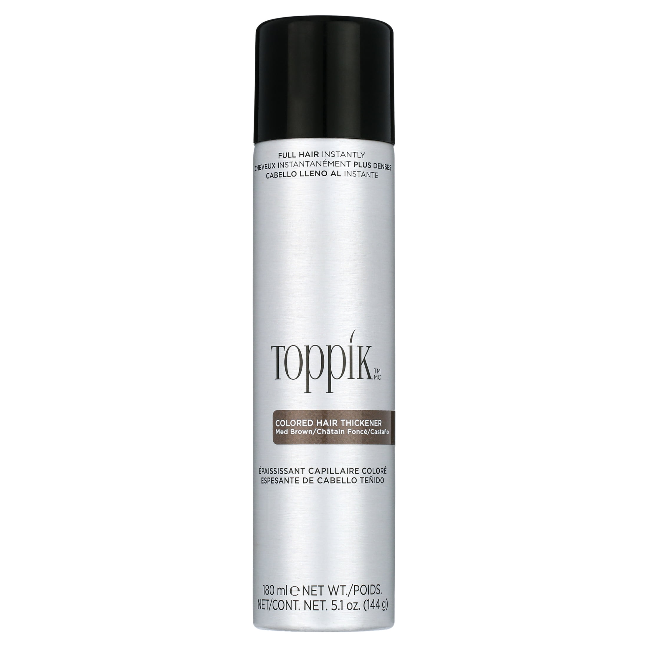 Toppik Dry Formula Med Brown Colored Hair Thickener, 5.1 oz - (Pack of 1)