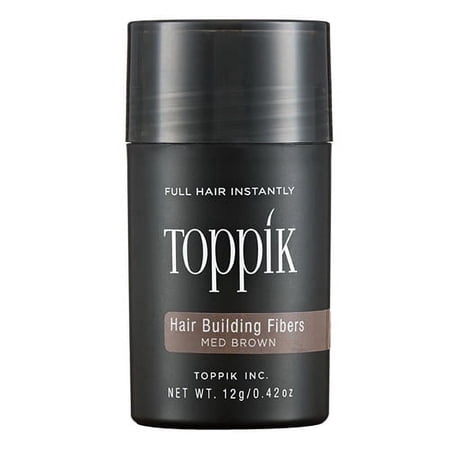 Toppik Hair Building Fibers, Medium Brown, 0.42 oz 3 Pack