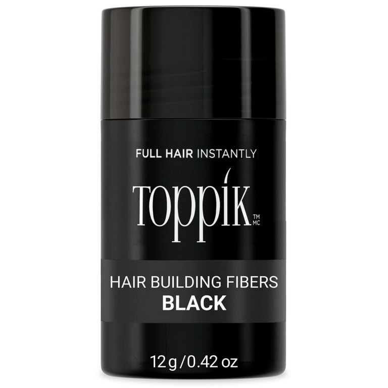 Toppik Hair Building Fibers 12g, Black | For Thick, Full Hair