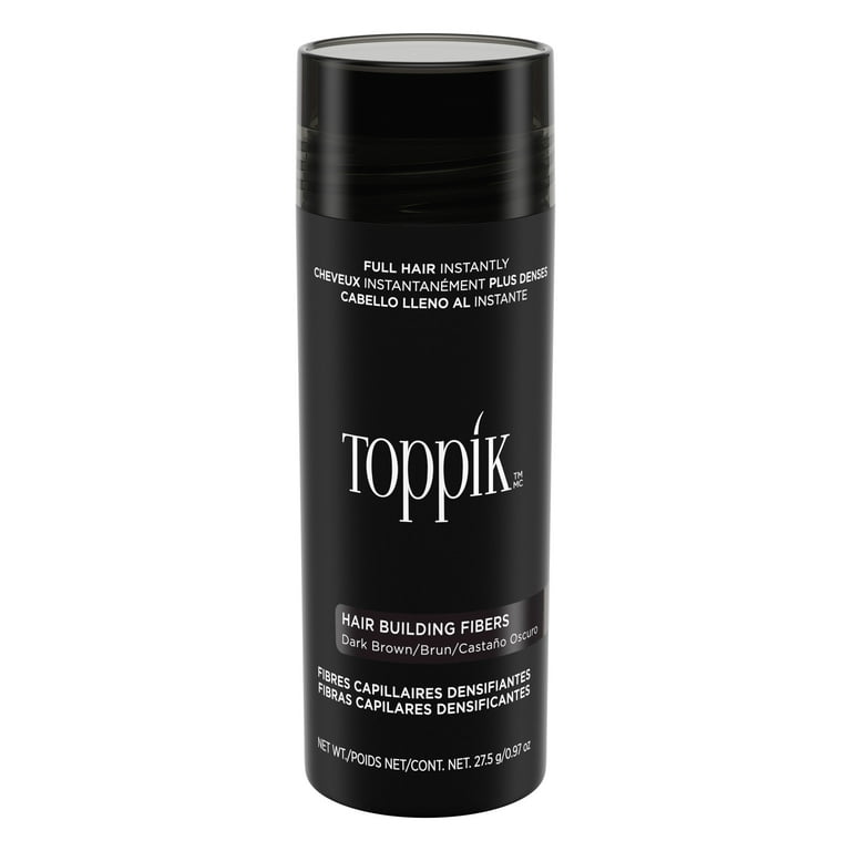 TOPPIK Hair Building Fibers - Dark Brown, Organic Keratin Protein