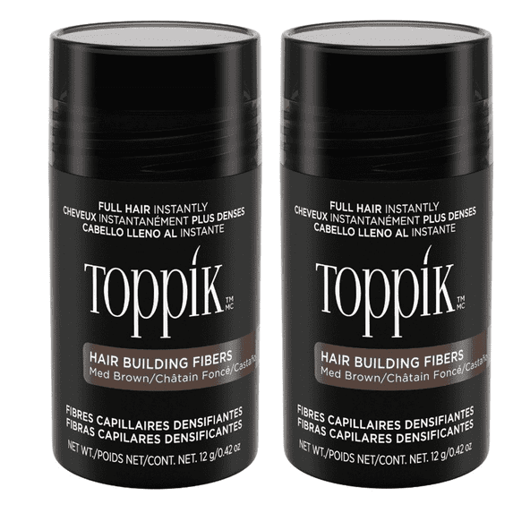 Toppik Hair Building Fibers Medium Browen 9 Shades for Men & Women 0.42 oz