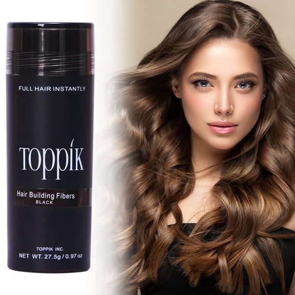 Toppik Hair Building Fibers, Medium Brown, 27.5g | Fill In Fine or Thinning Hair | Instantly Thicker, Fuller Looking Hair | 9 Shades for Men & Women Hair Powder for Men