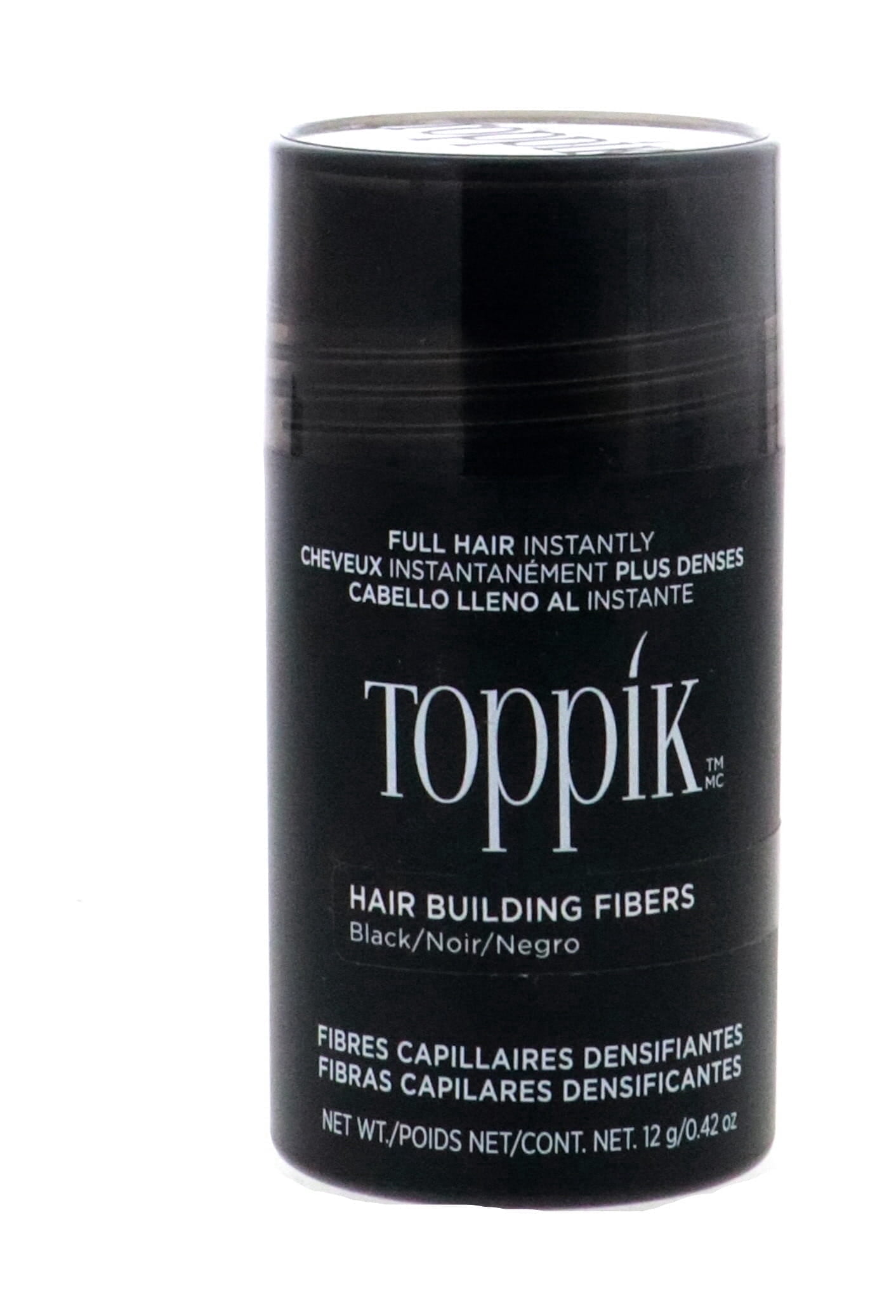 Toppik, Hair Building Fibers, 0.42 oz, Black with Natural Keratin