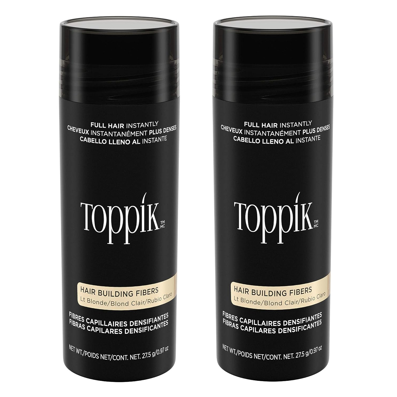 Toppik Light Blonde 27.5 g / 0.97 oz Hair Building Fibers, Fill In Fine