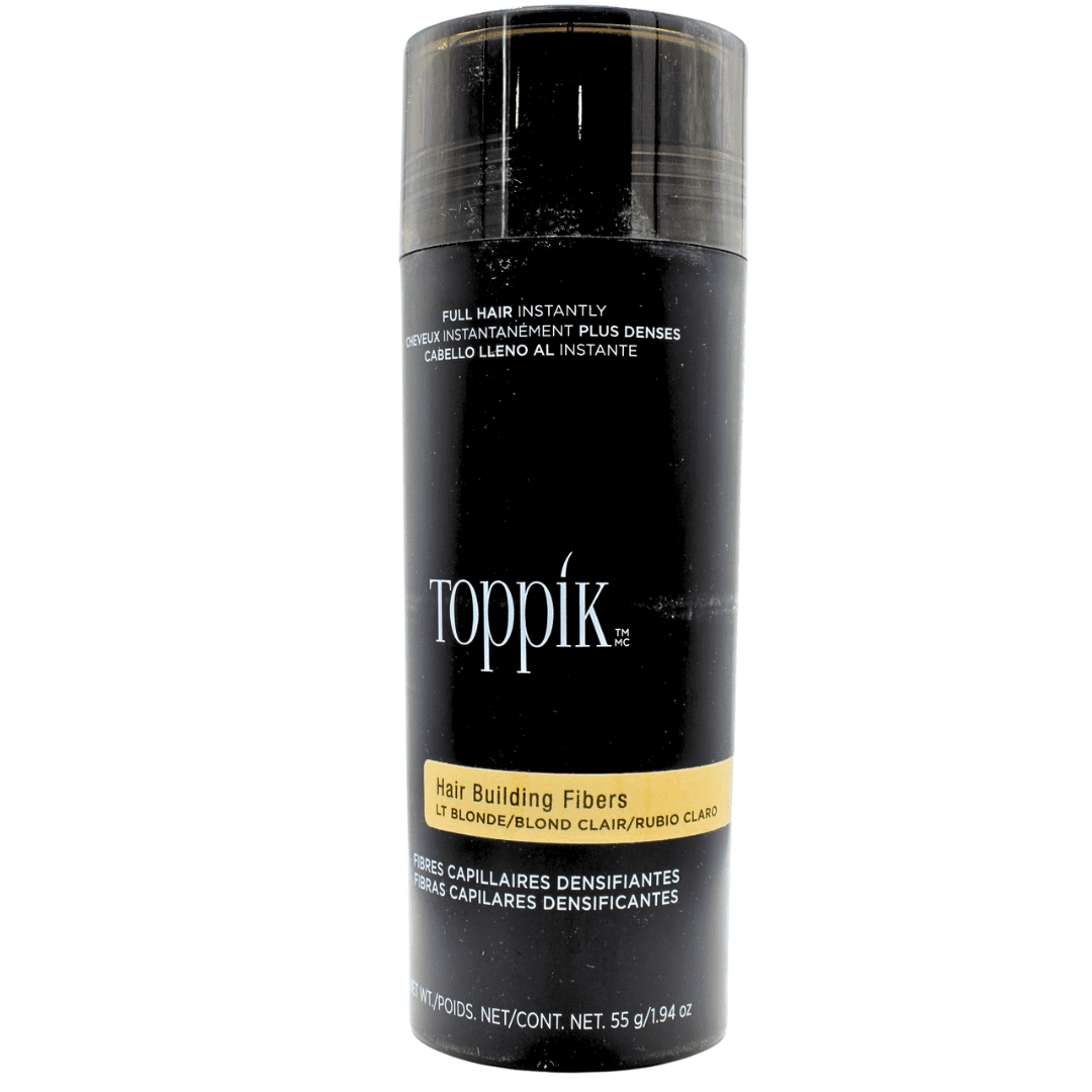 Toppik Light Blonde Hair Building Fibers, 55g Keratin, Natural, Long