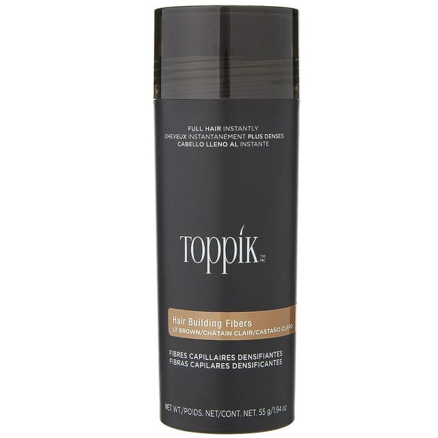 Toppik Light Brown 55 G 1 94 Oz Hair Building Fibers Fill In Fine Or Thinning Hair