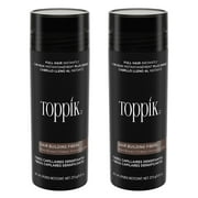 Toppik Medium Brown 27.5 g / 0.97 oz Hair Building Fibers, Fill In Fine or Thinning Hair (Pack of 2)