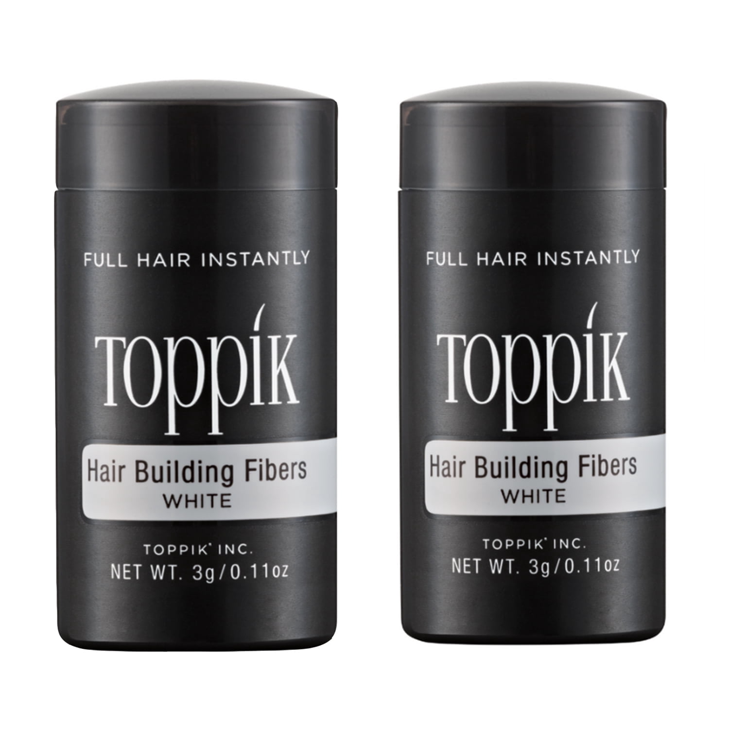 Toppik White 3 g / 0.11 oz Hair Building Fibers, Fill In Fine or ...