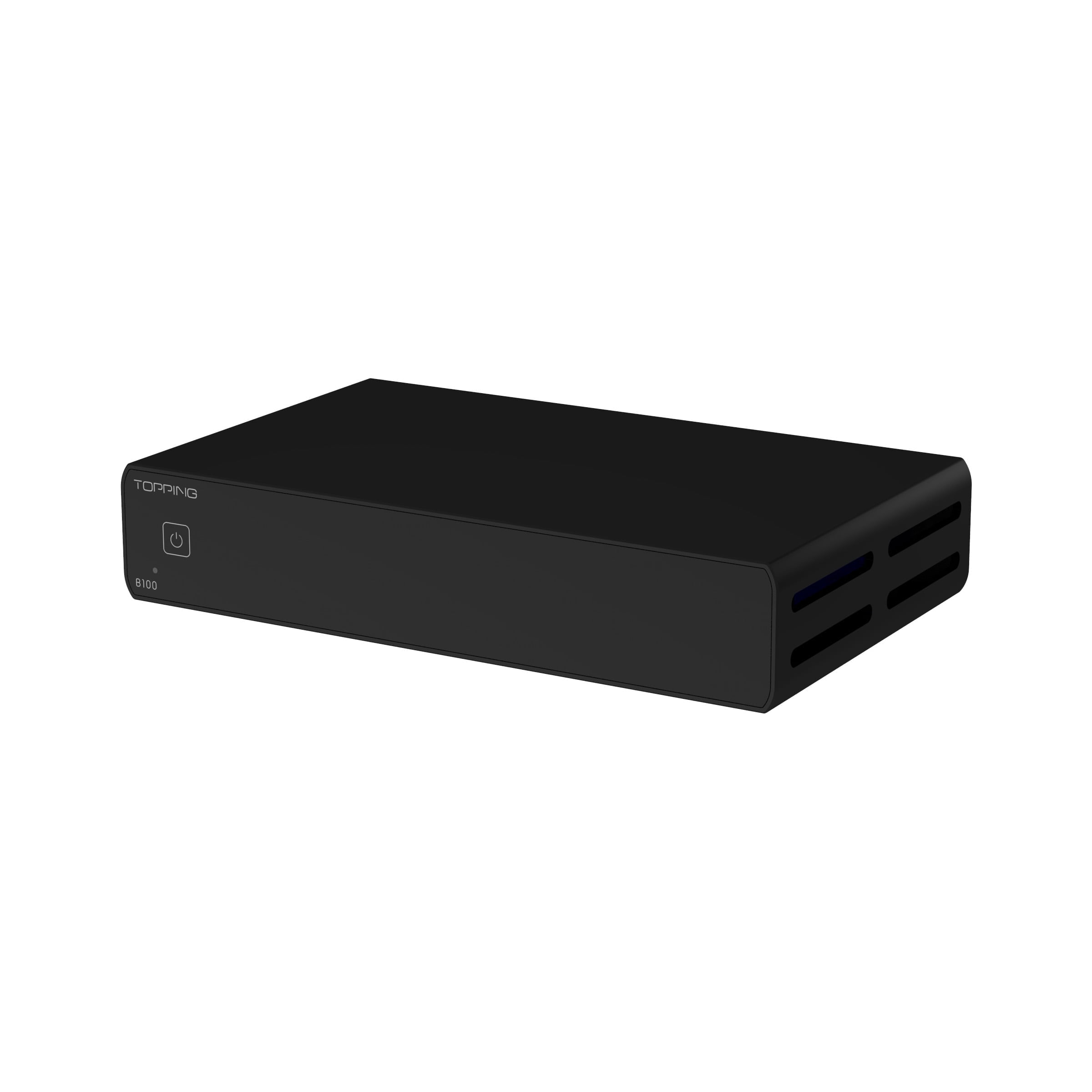 TOPPING B100 Mono Power Amplifier - 100W Output, 151dB SNR, XLR/RCA Input, 12V Trigger (Silver)