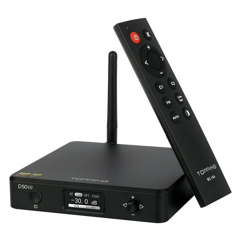 TOPPING D50 III Preamplifier with Remote Control, USB Cables