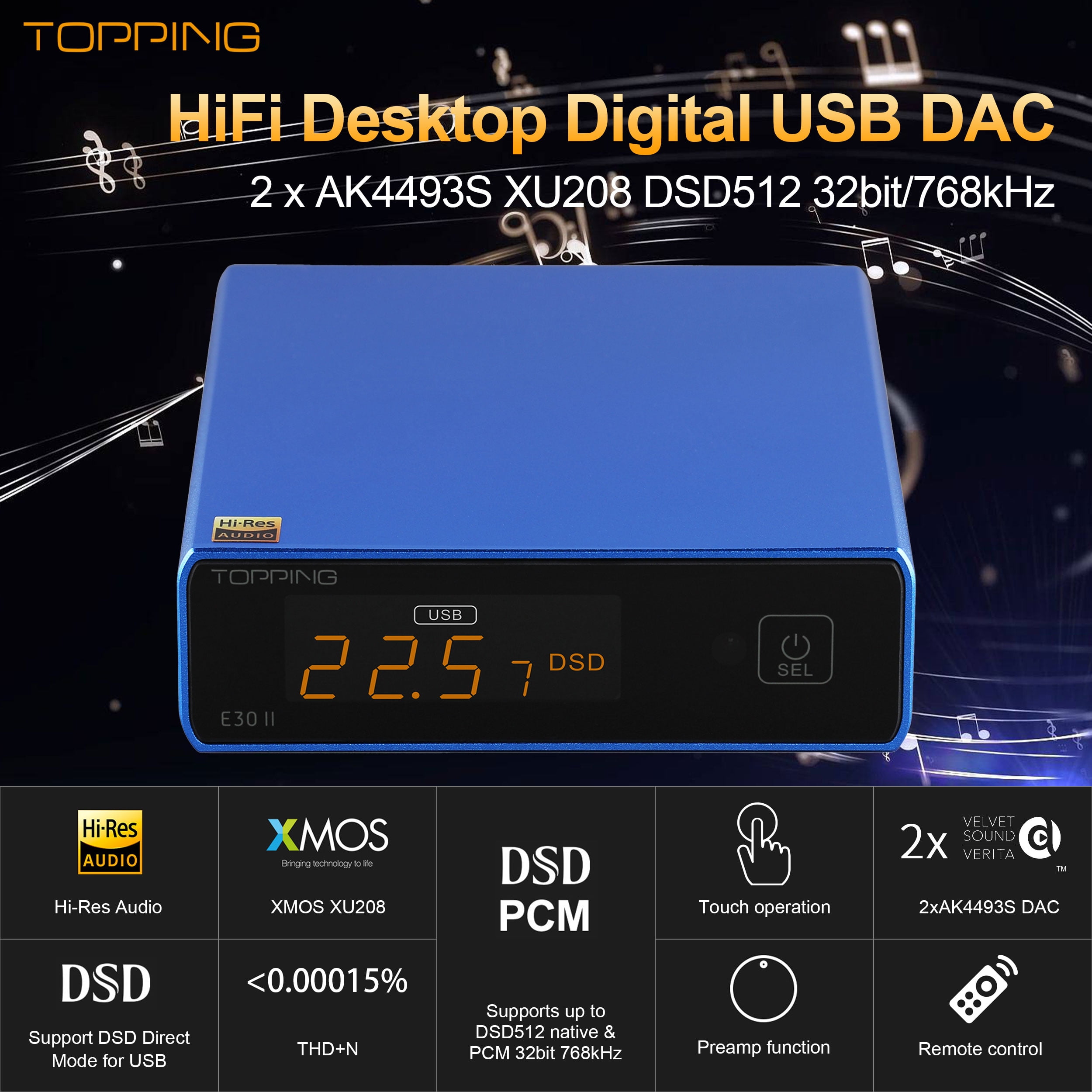 Arylic Up2stream S50 Pro+ Ricevitore Audio WiFi/Bluetooth - Preamplificatore Hi-Res Multiroom - Foto 4