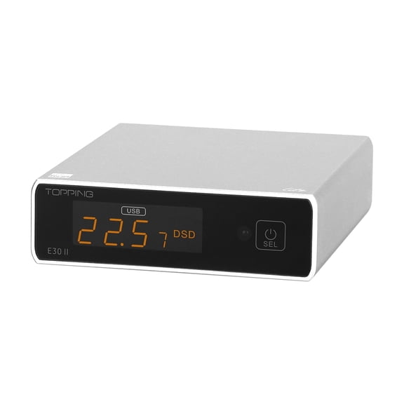 Topping E30II lite desktop dac amplifier, support DSD 512, with USB/Coax/Opt/RAC Inputs, usb audio dac,Black