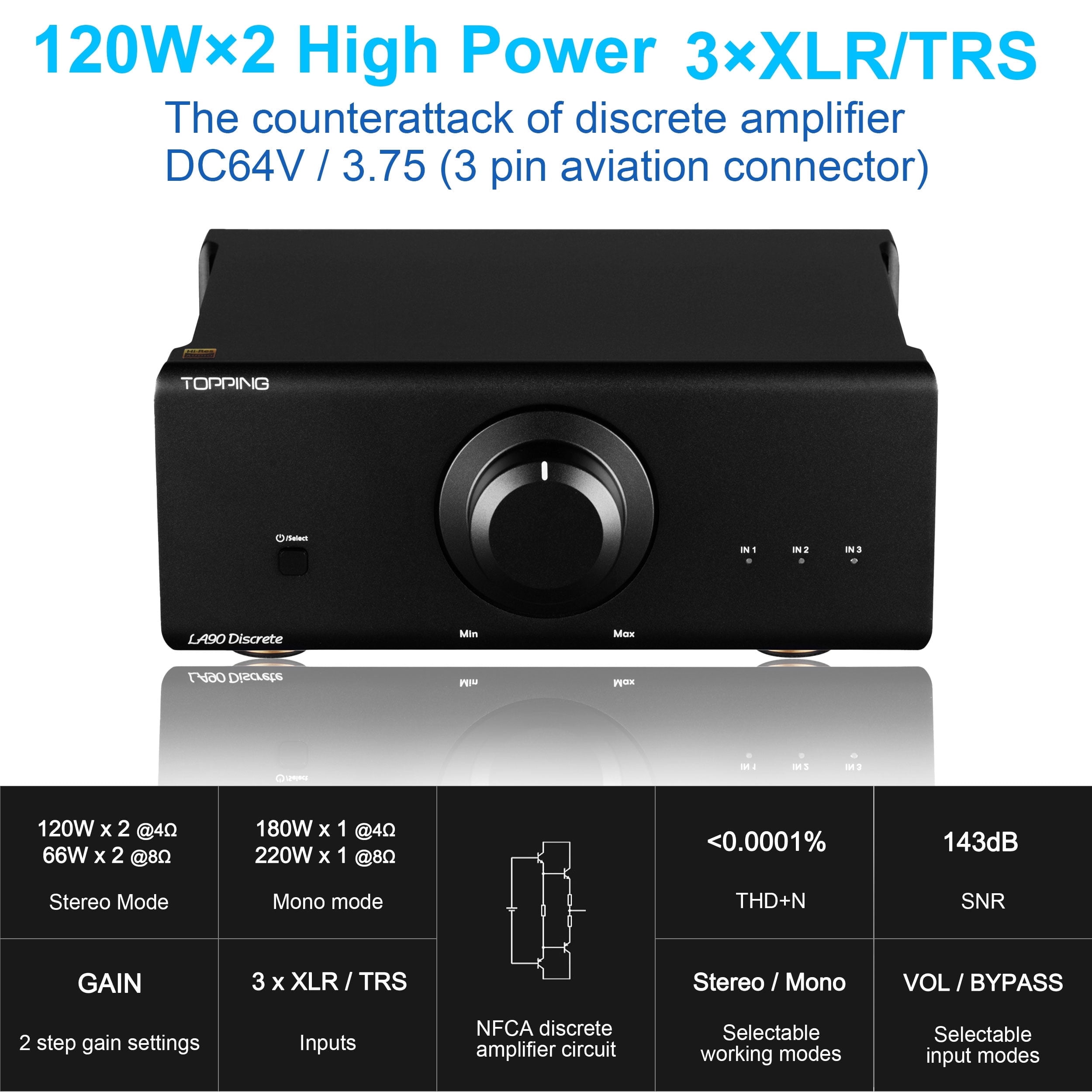 Topping LA90 Discrete Power Amplifier