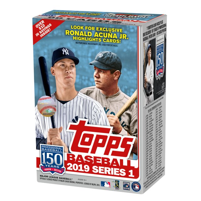 Topps 2019 Baseball Series 1 Trading Cards Relic Box (Retail Edition