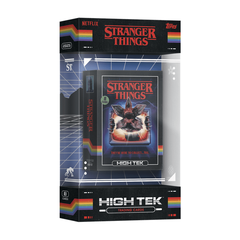 Topps 2025 Stranger Things High-Tek Hobby Box, 8 Cards per Pack