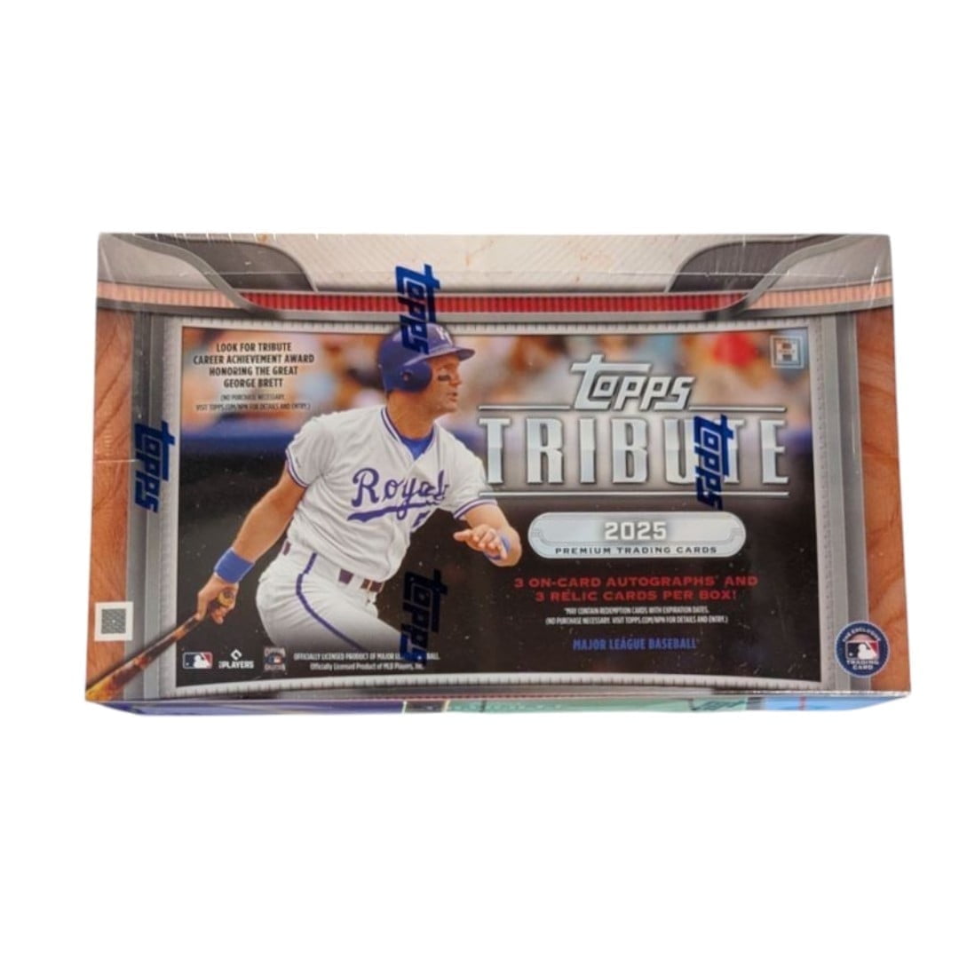 スポーツ選手 2025 Topps Tribute Baseball Hobby Box 2025 Topps Tribute Baseball Hobby Box - Walmart.com