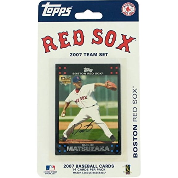 topps boston red sox 2007 baseball card team set