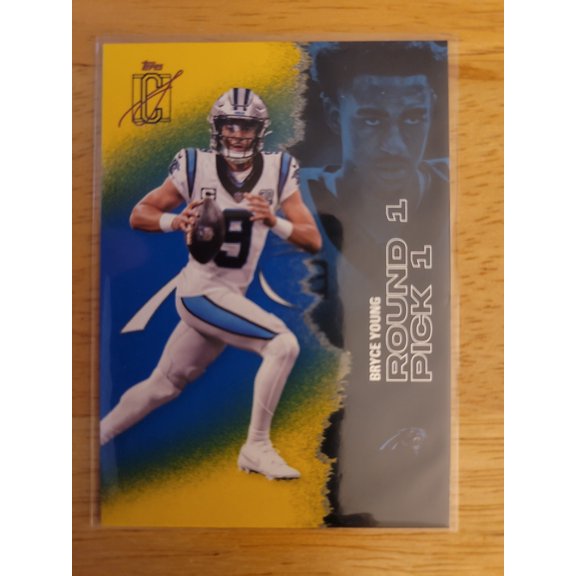 Topps Bryce Young #CC Rookie Round 1 Pick Carolina Panthers NFL Football Card Carolina Panthers NFL Football Trading Card