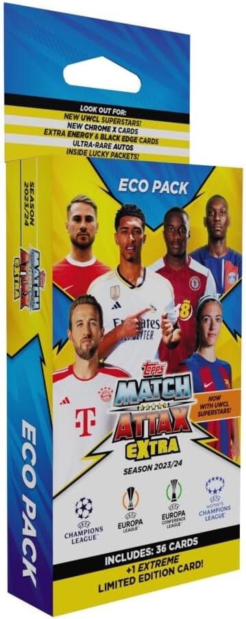 Topps Champions League Match Attax Extra 2023/24-1x Eco Pack Blister Topps Champions League Match Attax Extra 2023/24-1x Eco Pack Blister