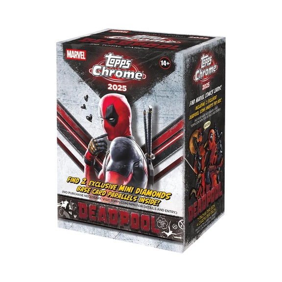 Topps Chrome 2025 Marvel Deadpool Blaster Box - Collectible Trading Cards