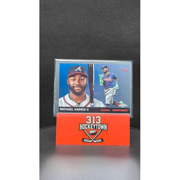Topps Chrome Platinum Anniversary Baseball Card Michael Harris II #9 Atlanta Braves Atlanta Braves MLB Baseball Trading Card