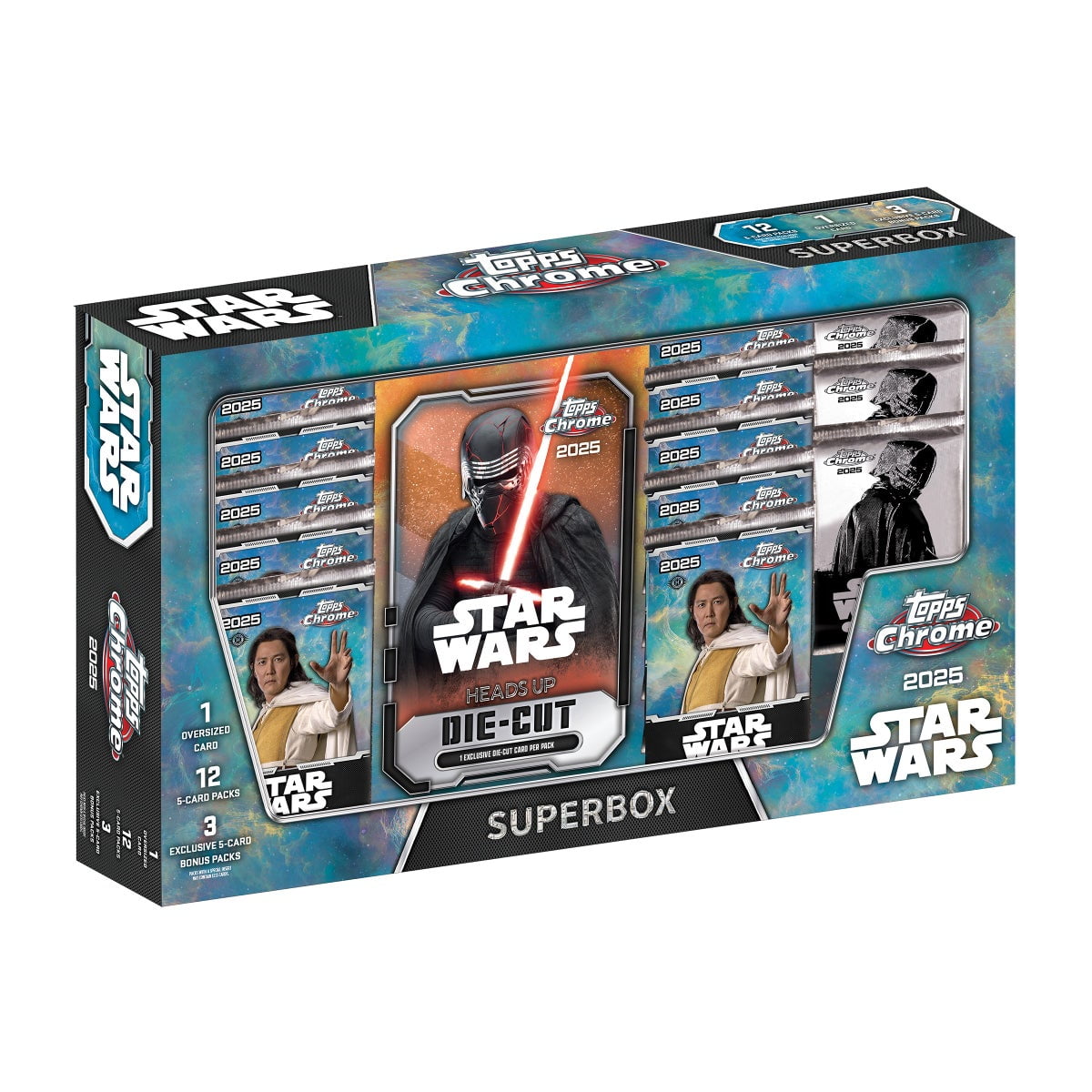 Topps Chrome Star Wars Super Box 2025 Trading Cards - Exclusive