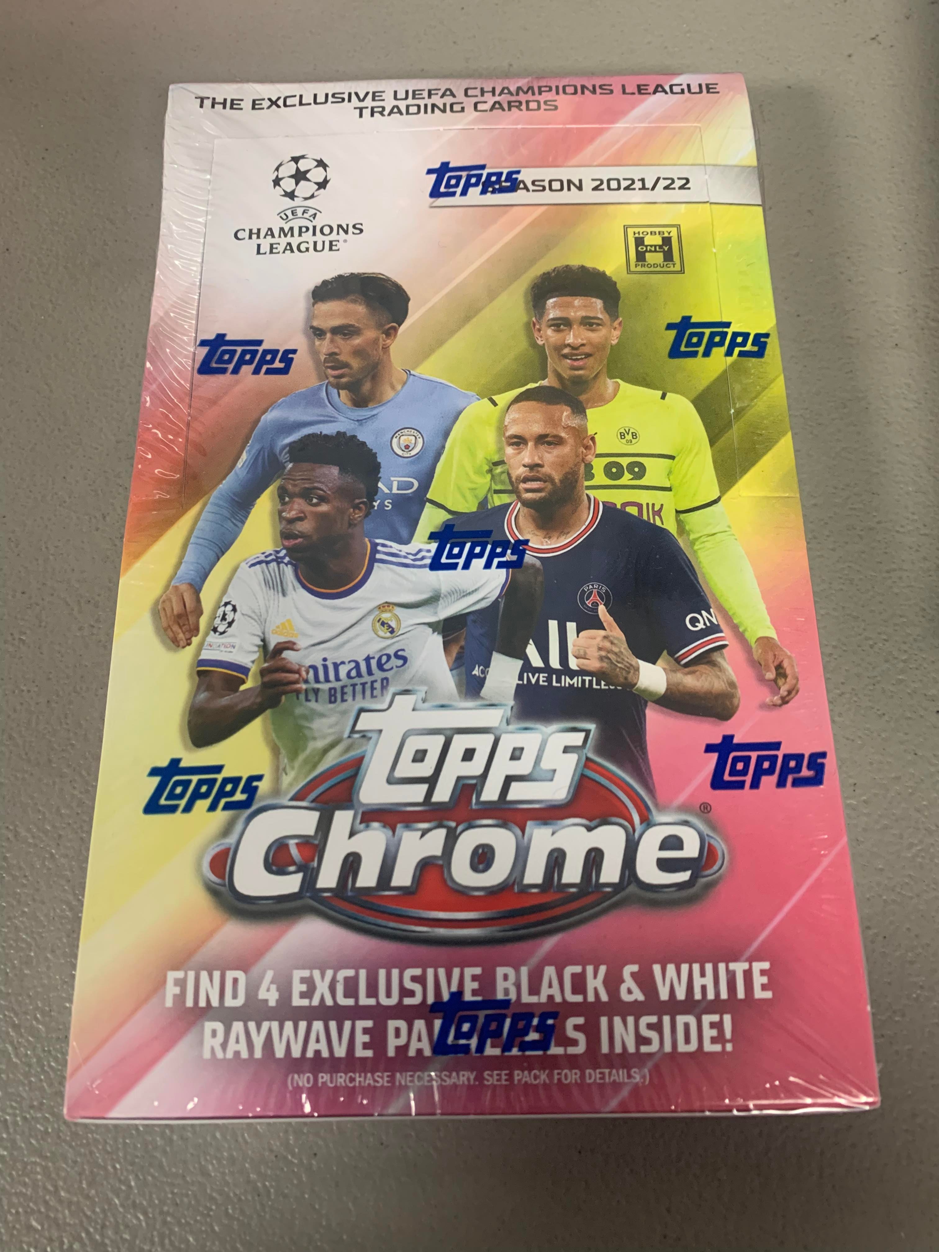 Topps Chrome UEFA Soccer Champions League 2021-2022 Hobby Box