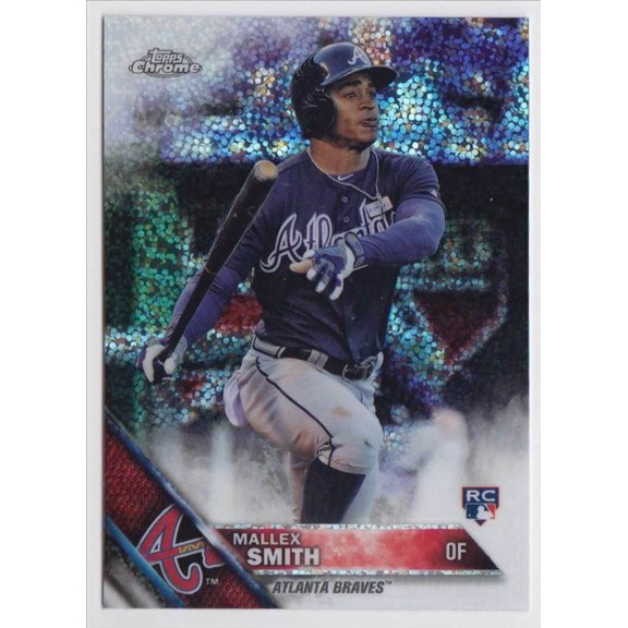 Topps Chrome Update Base Mallex Smith HMT23 Rookie Near Mint Braves Baseball Card Atlanta Braves MLB Baseball Trading Card