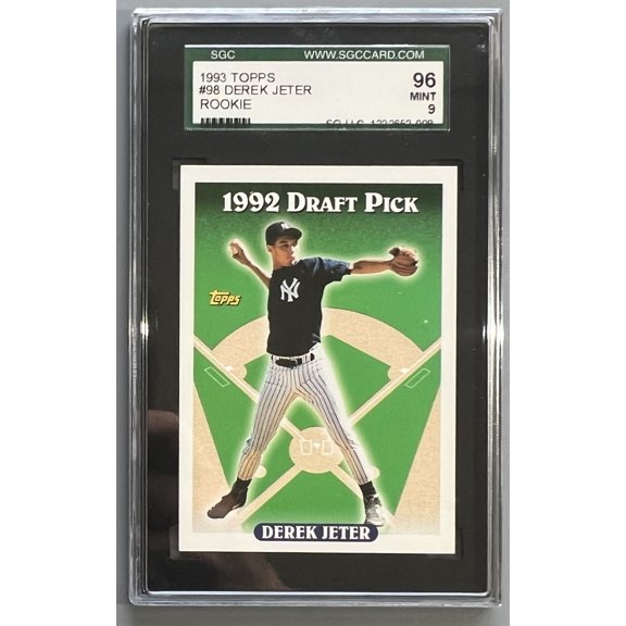 Topps Derek Jeter Rookie Card 1993 Graded SGC 9 Mint