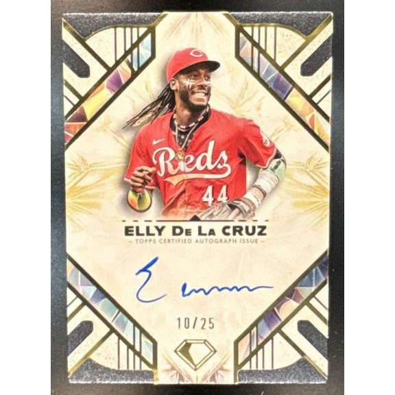 Topps Diamond Icons Elly De La Cruz AC-EC Base Autograph NM or Better Baseball Card Cincinnati Reds