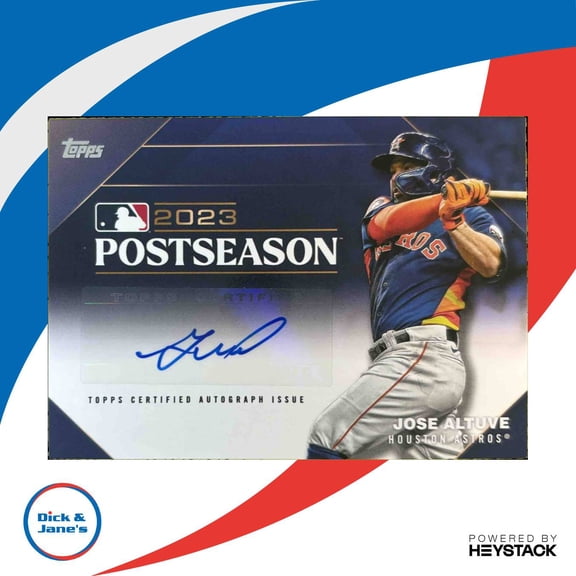 Topps Flagship Jose Altuve Postseason Performance Auto PPA-JA Houston Astros Baseball Card