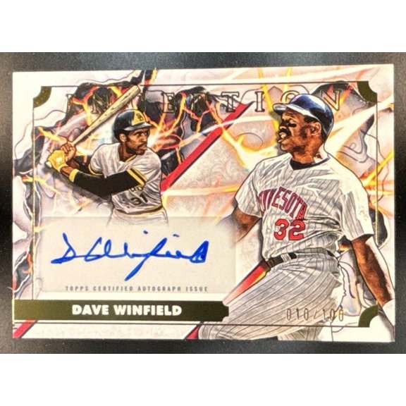 Topps Inception Transformation Autographs Dave Winfield ITA-DW San Diego Padres Baseball Card