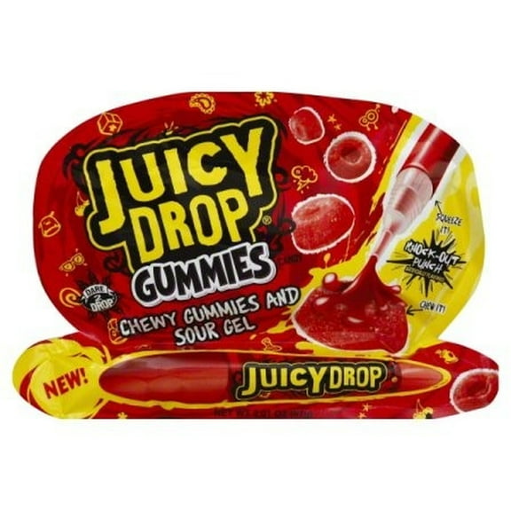 Topps Juicy Drop Gummies (Flavor Will Vary) (Pack of 12)