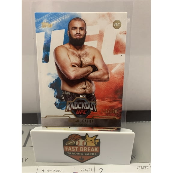 2025 Topps Knockout UFC Shakil Gaziev /188 MMA Trading Card