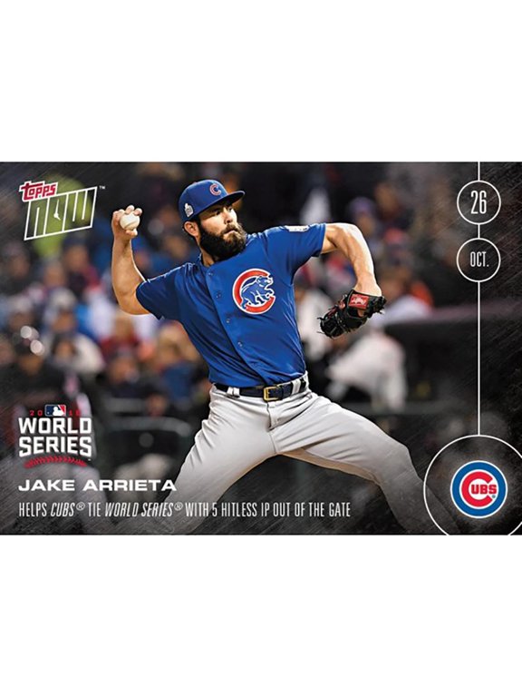 Topps NOW 5 Hitless IP Chicago Cubs Jake Arrieta Card #632