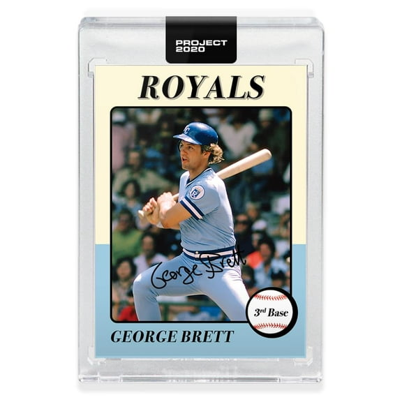 Topps PROJECT 2020 Card 112 - 1975 George Brett by Oldmanalan
