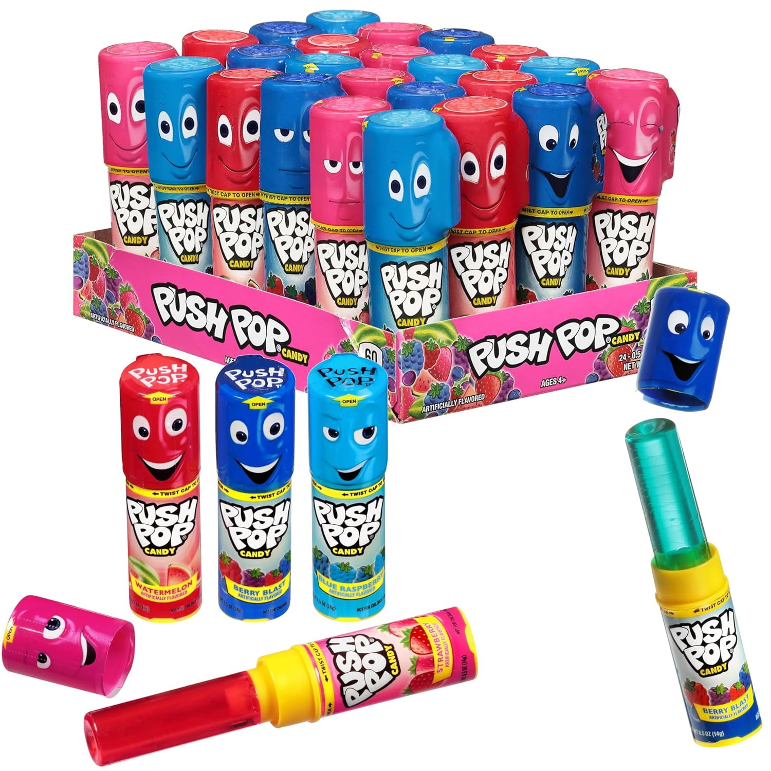 Candy Pop 未開封 初回プレス 5枚セット Topps Push Pop Fruit Frenzy Candy - 24 Pieces/Pack, 2 Pack