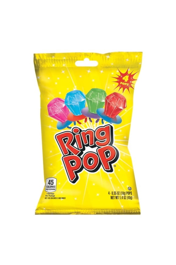 , Kosher, Assorted Flavor, Individually Wrapped Lollipops, 1.4 oz, 4 Count, Bag
