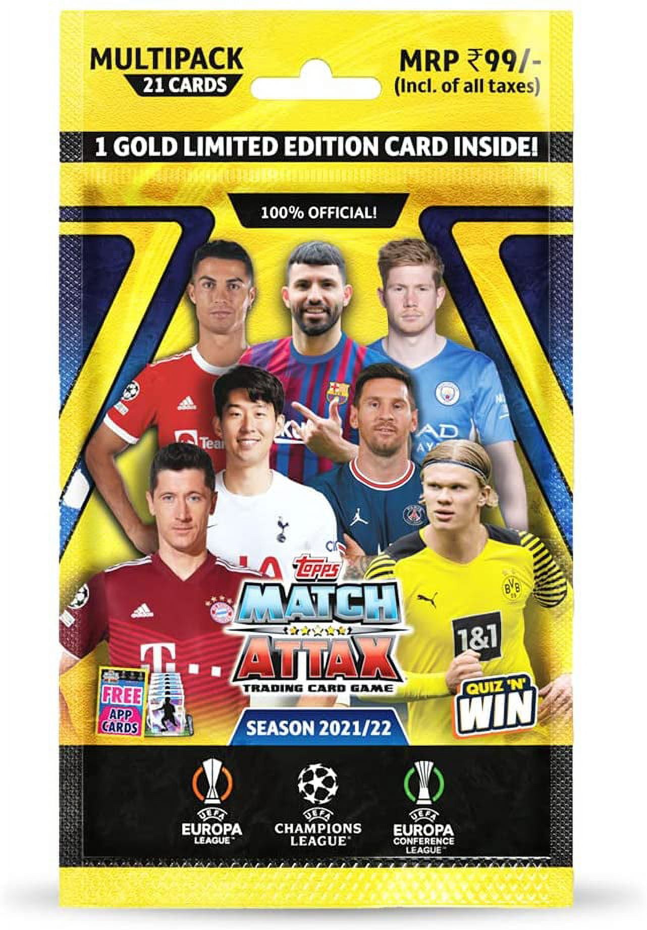 Topps UEFA Champions League 2021 22 TCG Collection Multipack - Walmart  Business Supplies