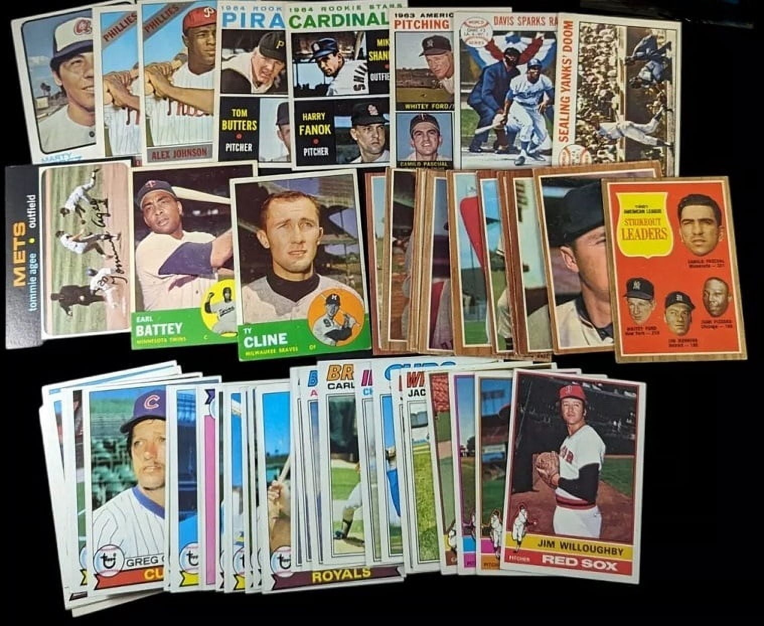Topps original Vintage Baseball Card Collection of 20 Trading Cards ...
