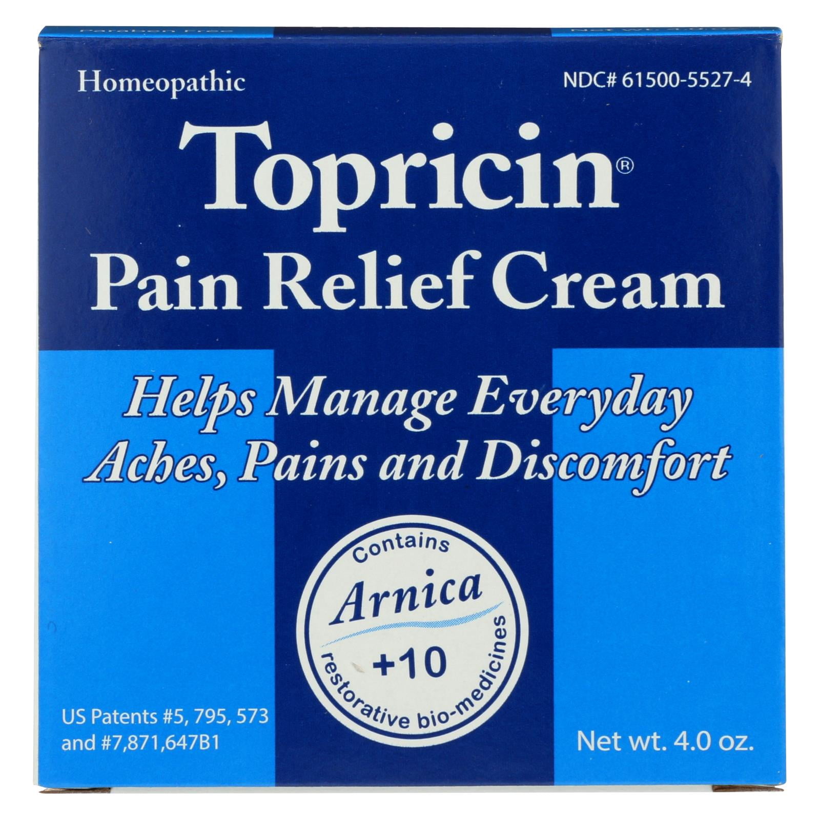 Topricin Pain Relief Cream 4 oz Cream