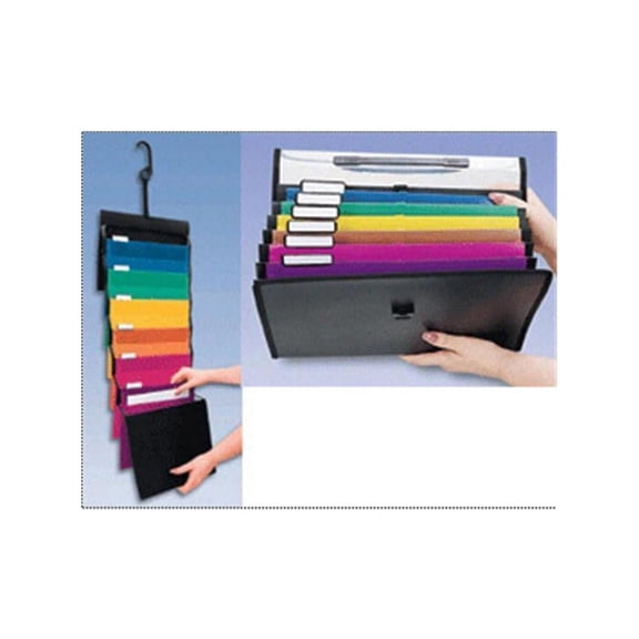 Tops 52891 Pendaflex Desk Free Hanging Organizer, Letter - 8.50" x 11" Sheet Size - 6 Pocket(s) - Polypropylene - Assorted - 1 Each